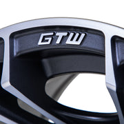 Spyder 10 inch GTW golf cart wheel - Matte Grey / Black