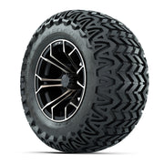 GTW® Spyder Matte Black/Bronze 12 in Wheels with 23X10.5-12 Predator All-Terrain Tires – Full Set