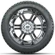 Set of (4) 12 in GTW Specter Wheels with 215/40-12 Excel Classic Street Tires