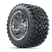Set of (4) 12 in GTW® Stellar Chrome Wheels with 22x11-R12 Nomad All-Terrain Tires