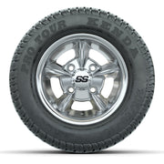 GTW Godfather Chrome 10 in Wheels with 205/50-10 Kenda Pro Tour Street Tires – Full Set