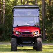 RedDot EZGO Express S4 Elite with 80” Non Modular Top Allguard Black 3-Sided Track Style Enclosure (Years 2023-Up)