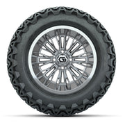 GTW Viper Chrome 14 in Wheels with 23X10-14 Predator All-Terrain Tires – Full Set