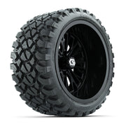 GTW Viper Gloss Black 15 in Wheels with 23X10-R15 Nomad Steel Belted Radial All-Terrain Tires – Full Set