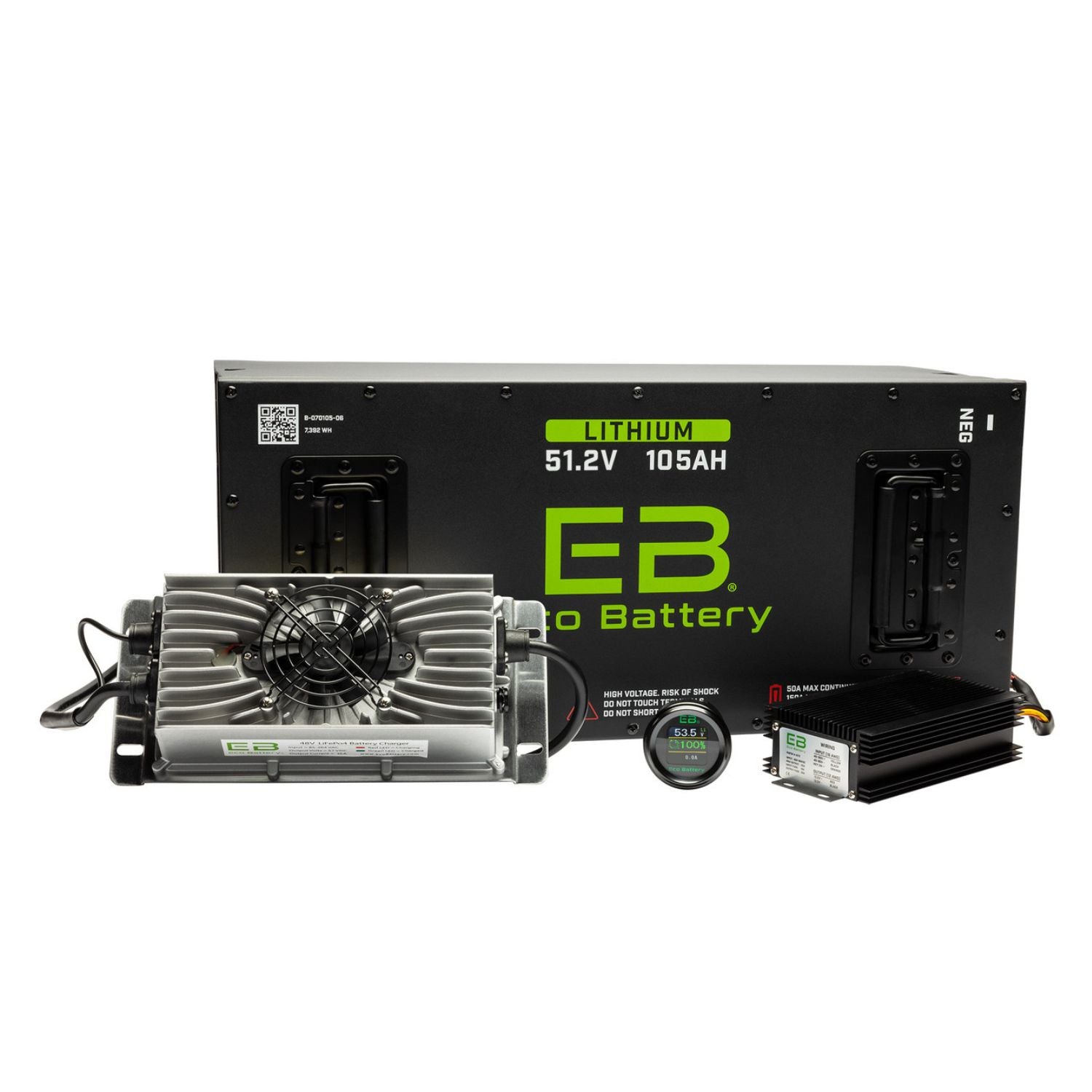 Eco Battery 48V - 105AH Gen3 "Skinny" Lithium Battery Combo - Navitas Chassis