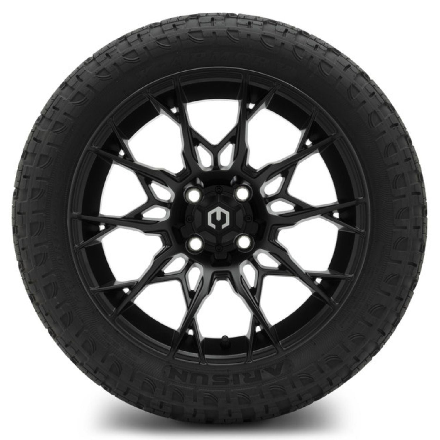 MODZ® 15" Chaos Matte Black Wheels & Off-Road Tires Combo (Arisun X-Armory Steel Belted Radial 23x10-15)