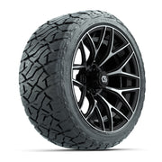 GTW Monaco Black/Machined 16 in Wheels with 225/40-R16 Maverick Hybrid Tires – Full Set