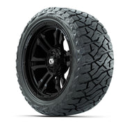 GTW Shogun Gloss Black 15 in Wheels with 23x10.00-R15 Maverick All-Terrain Tires – Full Set