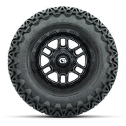 Set of (4) 12 in GTW® Titan Machined & Black Wheels with 23x10.5-12 Predator All-Terrain Tires