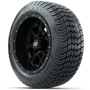Set of (4) 12 in GTW Vortex Wheels with 215/40-12 Excel Classic Street Tires