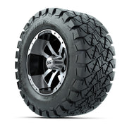 GTW Storm Trooper Black and Machined Wheels with 22in Timberwolf Mud Tires - 12 Inch