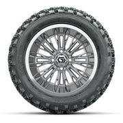 GTW Viper Chrome 14 in Wheels with 23X10-R14 Rogue All-Terrain Tires – Full Set