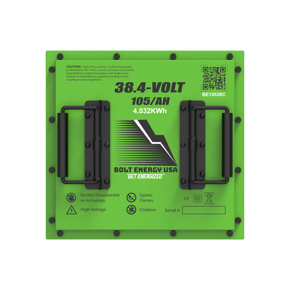 Bolt Energy 38V 105AH Standard Accessory Battery Kit
