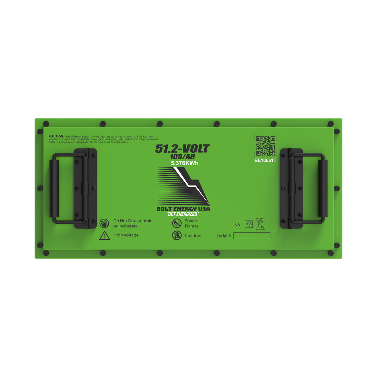 Bolt Energy 51V 105AH Professional Thin Accessory Battery Kit