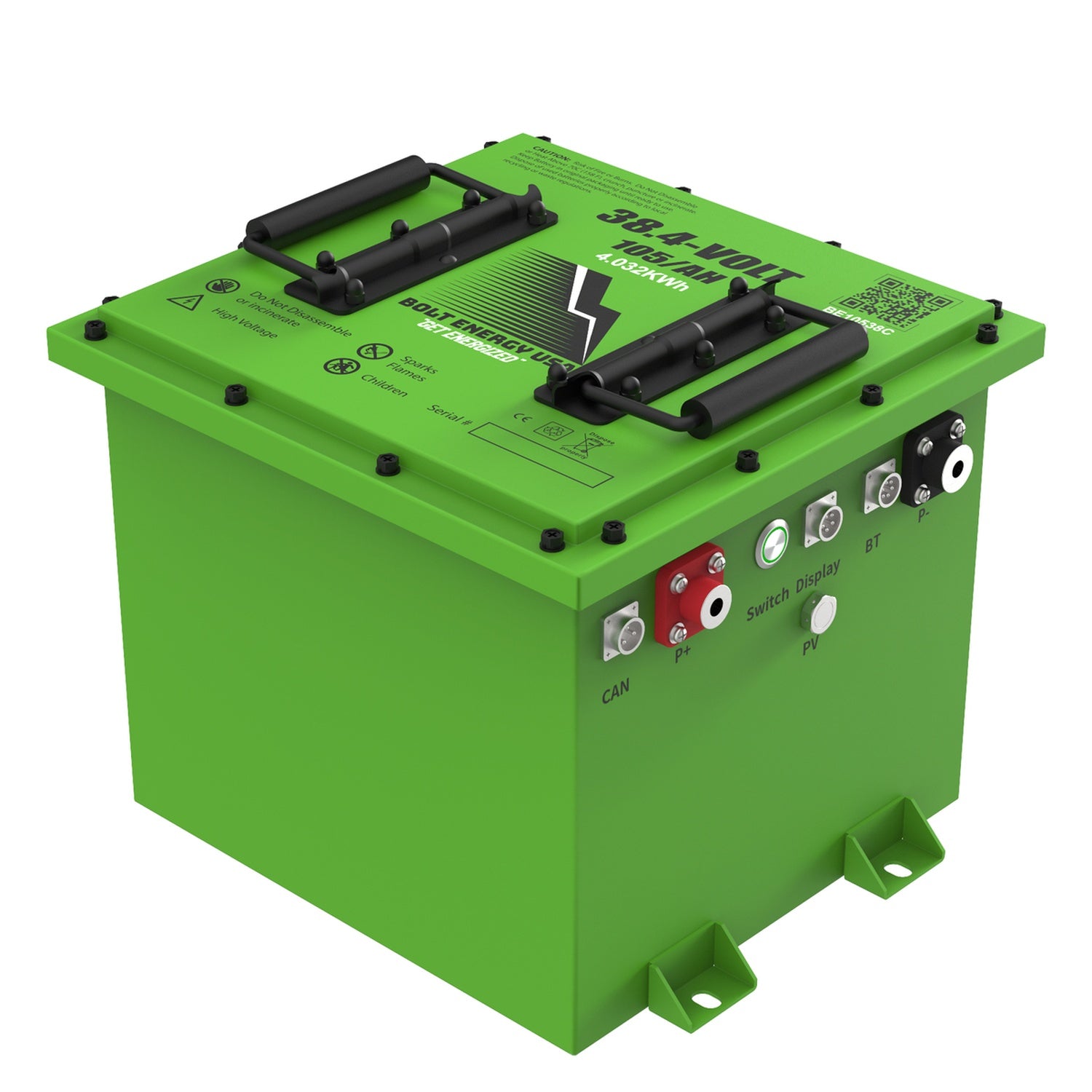 Bolt Energy 38V 105AH Heated Lithium Battery