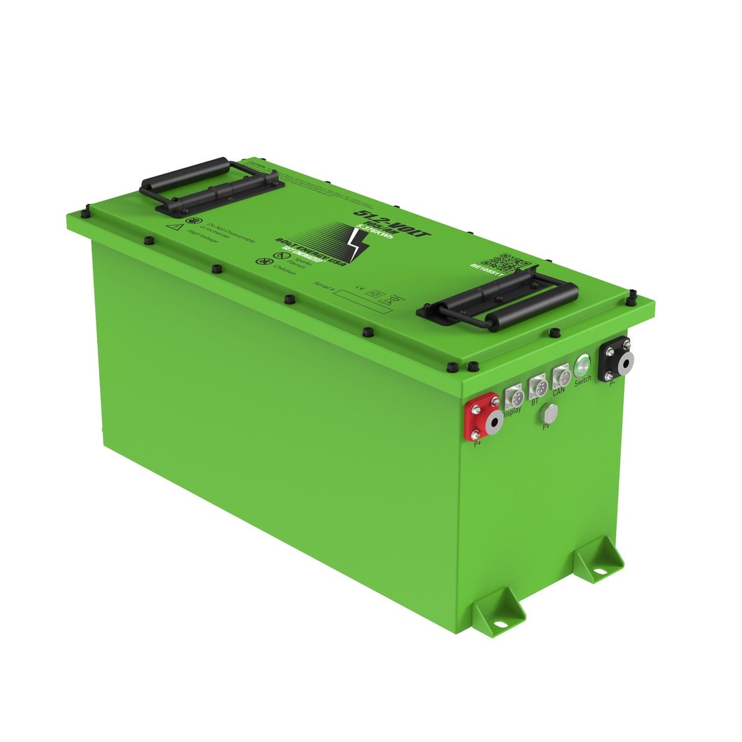 Bolt Energy 51V 105AH Thin Heated Lithium Battery