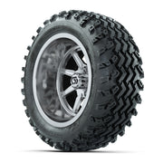 GTW Reaper Chrome 14 in Wheels with 23X10-R14 Rogue All-Terrain Tires – Full Set