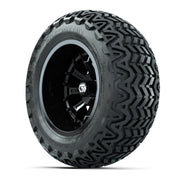 GTW Assault Gloss Black 14 in Wheels with 23X10-14 Predator All-Terrain Tires – Full Set