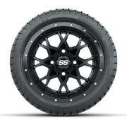 Set of (4) 12 in GTW Vortex Wheels with 215/35-12 GTW Mamba Street Tires