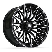 Blur 16 inch GTW golf cart wheel - Black / Machined