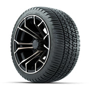 GTW Spyder Bronze/Matte Black 12 in Wheels with 205/30-12 Fusion Street Tires – Full Set