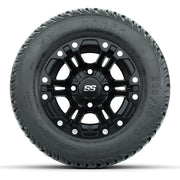 GTW Specter Matte Black 10 in Wheels with 205/50-10 Mamba Street Tires – Full Set