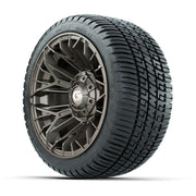 GTW® Stellar Matte Bronze 12 in Wheels with 205/30-12 Fusion Street Tires – Full Set