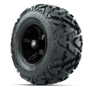 GTW Godfather Black 10 in Wheels with 20x10-10 Barrage Mud Tires – Full Set
