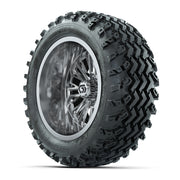 GTW Viper Chrome 14 in Wheels with 23X10-R14 Rogue All-Terrain Tires – Full Set
