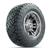 GTW Shogun Chrome 12 in Wheels with 23x10.00-R12 Maverick All-Terrain Tires – Full Set
