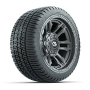 GTW® Shogun Gunmetal 12 in Wheels with 205/30-12 Fusion Street Tires – Full Set