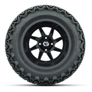 GTW Reaper Gloss Black 14 in Wheels with 23X10-14 Predator All-Terrain Tires – Full Set