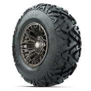 GTW® Stellar Matte Bronze 12 in Wheels with 25X10-12 Barrage Mud Tires – Full Set