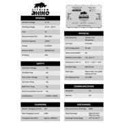 48V 120ah Lithium Conversion Kit- Self Heated