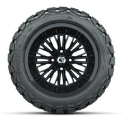 GTW Viper Gloss Black 14 in Wheels with 22X10-14 Timberwolf All-Terrain Tires – Full Set