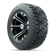 GTW Specter Black/Machined 12 in Wheels with 23x10.00-R12 Maverick All-Terrain Tires – Full Set