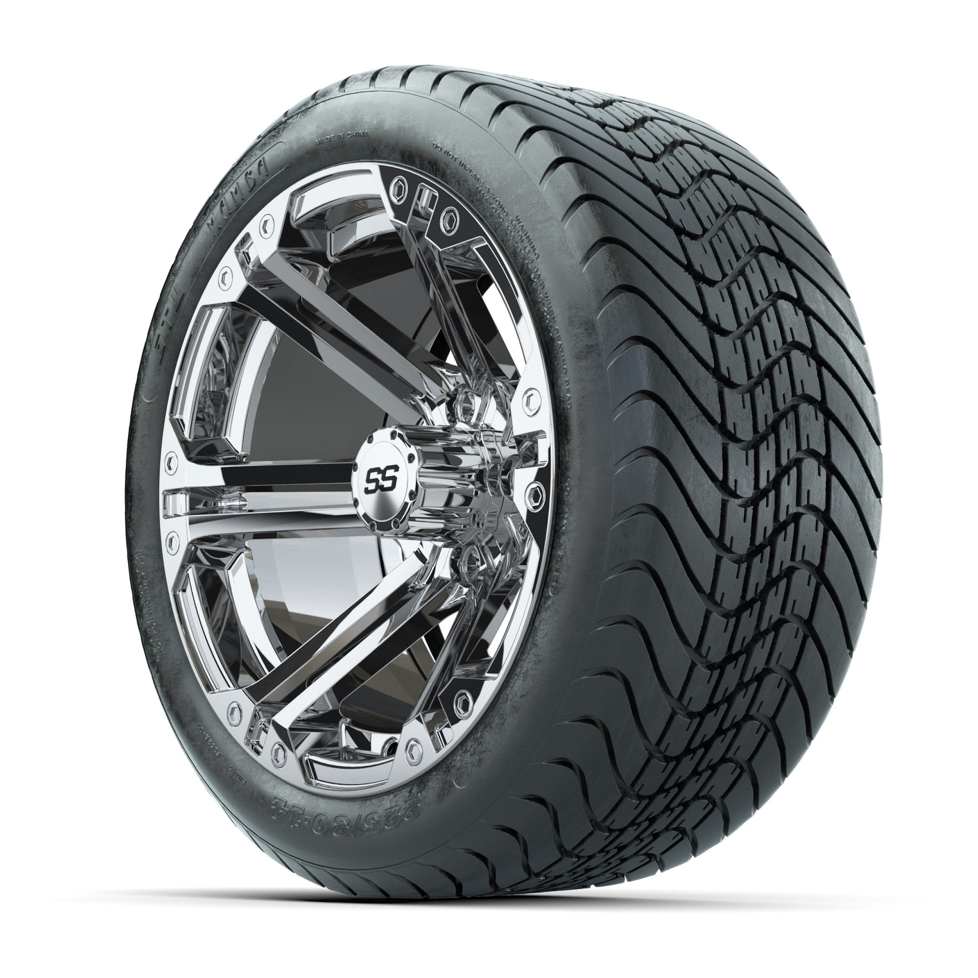 Set of (4) 14 in GTW Specter Wheels with 225/30-14 Mamba Str - 3/4 view