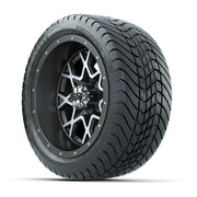 Set of (4) 12 in GTW Vortex Wheels with 215/35-12 GTW Mamba Street Tires