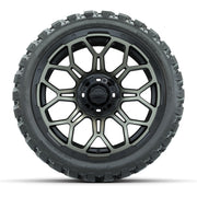 Set of (4) 15″ GTW Bravo Bronze Wheels with 23x10-R15 Nomad All-Terrain Tires