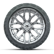 GTW Monaco Chrome 16 in Wheels with 225/40-R16 Maverick Hybrid Tires – Full Set