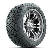 GTW Shogun Chrome 15 in Wheels with 23x10.00-R15 Maverick All-Terrain Tires – Full Set