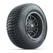 GTW® Volt Gunmetal 12 in Wheels with 255/50-12 Excel Classic Street Tires – Full Set