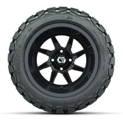 GTW Reaper Gloss Black 14 in Wheels with 22X10-14 Timberwolf All-Terrain Tires – Full Set
