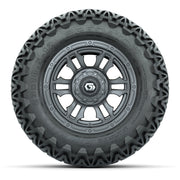 GTW® Shogun Gunmetal 12 in Wheels with 23X10.5-12 Predator All-Terrain Tires – Full Set