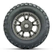 GTW® Vandal Bronze/Machined 12 in Wheels with 23X10.00-12 Rogue All-Terrain Tires – Full Set