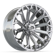 Phantom 16 inch GTW golf cart wheel - Chrome