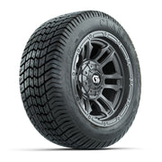GTW® Shogun Gunmetal 12 in Wheels with 215/40-12 Excel Classic Street Tires – Full Set