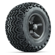 GTW Godfather Matte Gray 10 in Wheels with 20x10-10 Predator All-Terrain Tires – Full Set