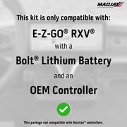 MadJax® Kinect™ Display Screen Kit for A/C motor EZGO RXV wi