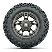 GTW® Vandal Bronze/Machined 12 in Wheels with 23X10.5-12 Predator All-Terrain Tires – Full Set